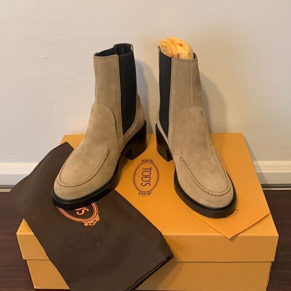 Tod’s tronchetto leather  upper/ leather lining Chelsea boot size EU 35,5, US 5 - Picture 3 of 13